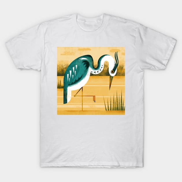 Heron T-Shirt by Gareth Lucas